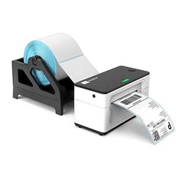 MUNBYN Thermal Label Holder - Dual Roll and Fan-Fold Capacity