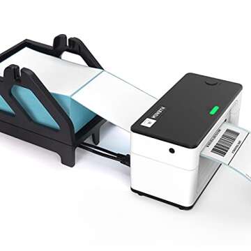 MUNBYN Thermal Label Holder - Dual Roll and Fan-Fold Capacity
