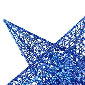 BinaryABC Glittering Christmas Tree Topper Star 20cm