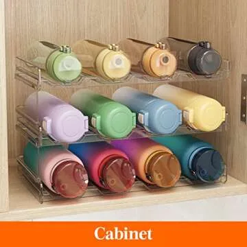 Lifewit Stackable Water Bottle Organizer - 12 Bottle Holder