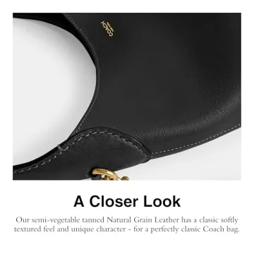 Elegant Coach Brooklyn Shoulder Bag 23 - Black Leather