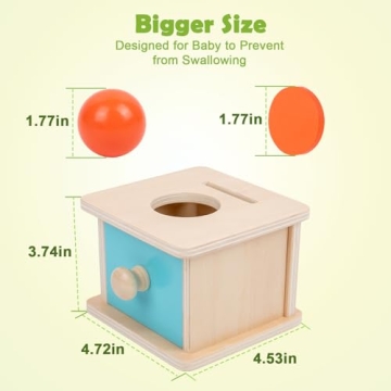 Adena Montessori Coin Box for Baby Learning Fun