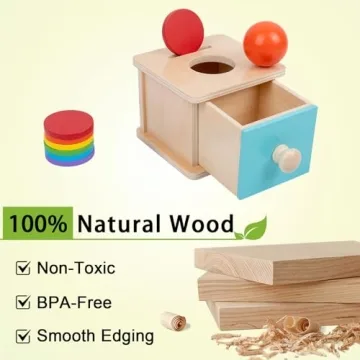 Adena Montessori Coin Box for Baby Learning Fun