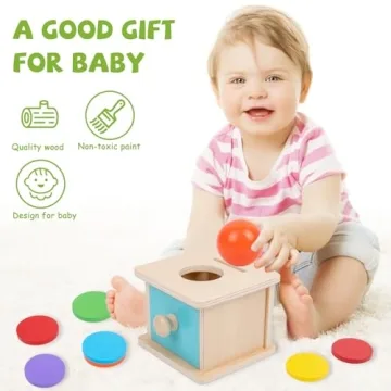 Adena Montessori Coin Box for Baby Learning Fun