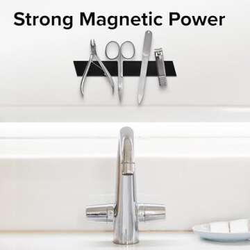 X-bet MAGNET Flexible Magnetic Tape (10 feet x 1/2 inch) - Magnetic Strip with Strong Self Adhesive - Ideal Magnetic Roll for Craft and DIY Projects - Sticky Magnets for Fridge and Dry Erase Board