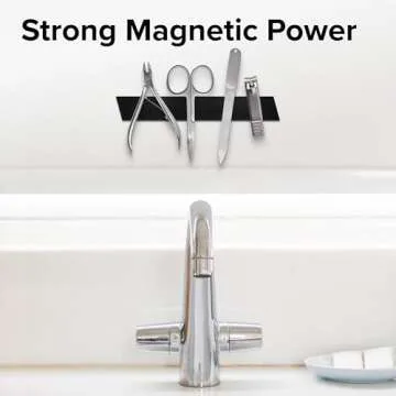 X-bet MAGNET Flexible Magnetic Tape (10 feet x 1/2 inch) - Magnetic Strip with Strong Self Adhesive - Ideal Magnetic Roll for Craft and DIY Projects - Sticky Magnets for Fridge and Dry Erase Board