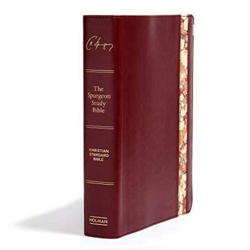 CSB Spurgeon Study Bible in Burgundy LeatherTouch Edition