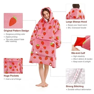 Narecte Oversized Blanket Hoodie - Cozy Gift for Women