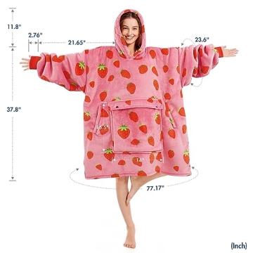 Narecte Oversized Blanket Hoodie - Cozy Gift for Women