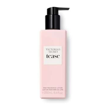 Victoria's Secret Fragrance Lotion, Tease Body Lotion for Women, Notes of White Gardenia, Anjou Pear, Black Vanilla, Tease Collection (8.4 oz)