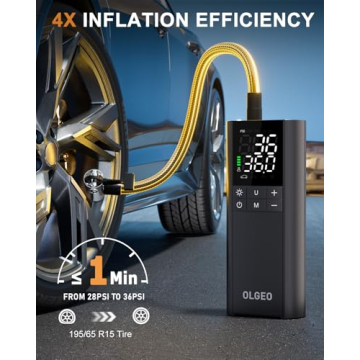 OLGEO Portable Air Compressor for Tires & Balls