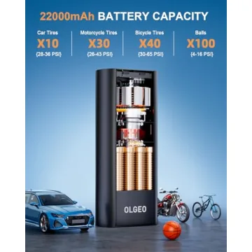 OLGEO Portable Air Compressor for Tires & Balls