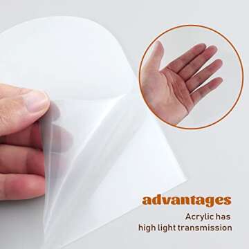 Bercoor 10 Pack Acrylic Arch Sign & Wood Stands