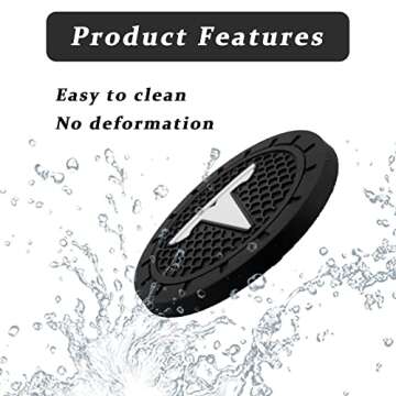 Car Cup Holder Coasters, Perfect Durable Round Silicone Coasters, Universal Non Slip Cup Holder Compatible with Tesla Interior Accessories