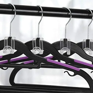 Mlici Hanger Hooks 60 Pack Space Saving Closet Solution