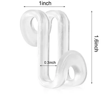 Mlici Hanger Hooks 60 Pack Space Saving Closet Solution