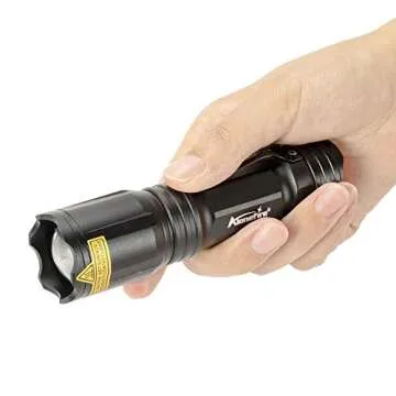 ALONEFIRE X004 Multicolor Flashlight Red Light Green Light USB Rechargeable Blue Light Flashlight RGB Color Changing Waterproof with Battery, Charger for Night Observation Astronomy Aviation Tracking