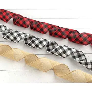 CHICHIC Perfect Fall Ribbon Set for Crafts and Decorations