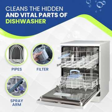 True Fresh Dishwasher Cleaner and Deodorizer Tablets 18-Pack - Ultimate Cleaning & Freshness