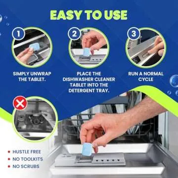 True Fresh Dishwasher Cleaner Tablets for Deep Cleaning & Freshness