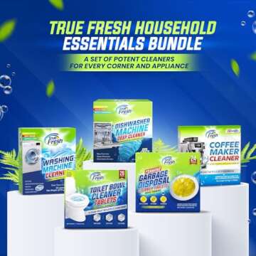 True Fresh Dishwasher Cleaner Tablets for Deep Cleaning & Freshness