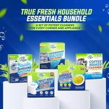 True Fresh Dishwasher Cleaner Tablets for Deep Cleaning & Freshness