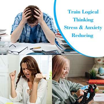 BUTI4WLD Big Size Jumbo Venom Pop Fidget Toys, Sensory Toys for Autistic Children, Spiderman Toy for Anxiety Relief, Favors Toys Gifts Pack for Boys and Girls (Black)