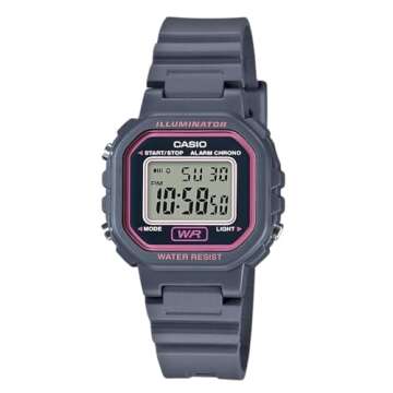 Casio LA20WH Series | Women's Digital Watch | Water Resistant | 100 SEC Chronograph | Alarm | LED Il...