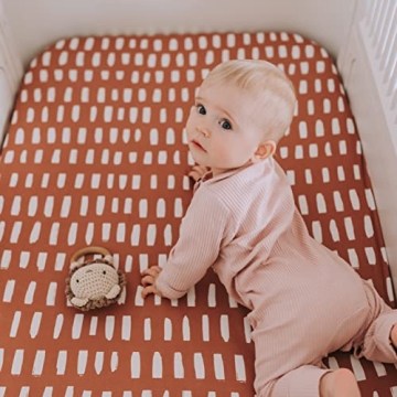 2-Pack Crib Sheet for Standard Crib & Toddler Mattress (Safari Adventure) - Premium Fitted Baby Crib Sheets - Buttery Soft Cotton Blend - Crib Mattress Sheets Fitted - Baby Bed Sheets