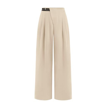 PRETTYGARDEN Women's Wide Leg Pants Dressy High Waisted Business Casual Work Office Suit Palazzo Pan...