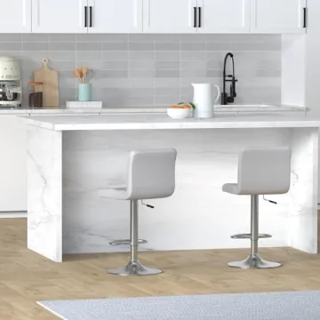 Affordable Adjustable Swivel Bar Stools Set of 2