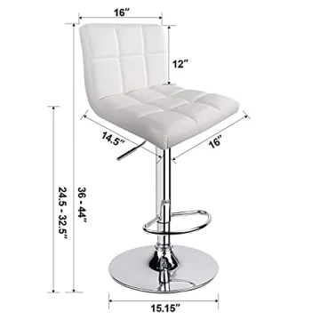 Affordable Adjustable Swivel Bar Stools Set of 2