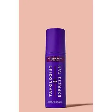 Tanologist Express Self Tan Water, Extra Dark - Hydrating Sunless Tanning Water, Vegan and Cruelty Free, 6.76 Fl Oz