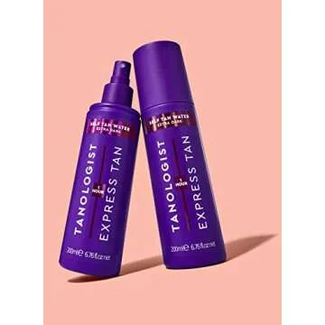 Tanologist Express Self Tan Water, Extra Dark - Hydrating Sunless Tanning Water, Vegan and Cruelty Free, 6.76 Fl Oz