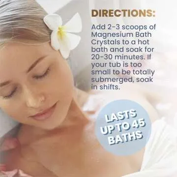 Health and Wisdom Magnesium Bath Salt - Premium Relaxation Crystals