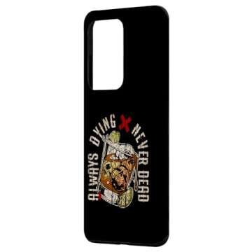 Always Dying Skull Whiskey Glass Case