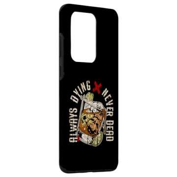 Always Dying Skull Whiskey Glass Case