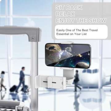 Perilogics Airplane Phone Holder Mount Universal in Flight Hands Free Viewing with Multi-Directional...