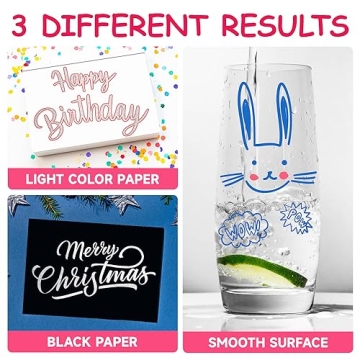 Yangmei 12-Color Glitter Markers for Kids Creative Arts & Crafts