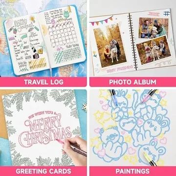 Yangmei 12-Color Glitter Markers for Kids Creative Arts & Crafts