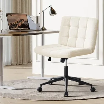 Furnimart Swivel Criss Cross Legged Chair for Home Office