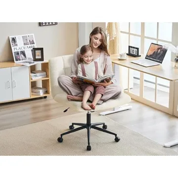 Furnimart Swivel Criss Cross Legged Chair for Home Office