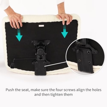 Furnimart Swivel Criss Cross Legged Chair for Home Office