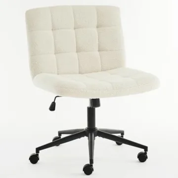 Furnimart Swivel Criss Cross Legged Chair for Home Office