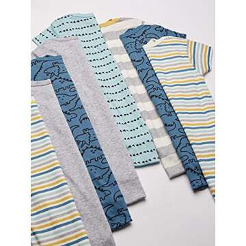 Gerber Baby Boy's Dinosaur Bodysuit 8-Pack for Newborns