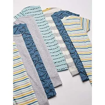 Gerber Baby Boy's Dinosaur Bodysuit 8-Pack for Newborns