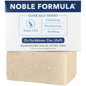 Noble Formula 2% Pyrithione Zinc (ZnP) Emu Oil Bar Soap, Especially Formulated for Acne, Psoriasis, ...