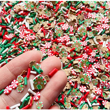 EHOPE Fake Sprinkles for Christmas Crafts and Nail Art