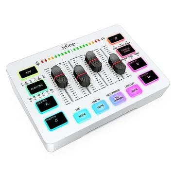 FIFINE Audio Mixer - Perfect for Gaming, Streaming & Podcasting