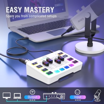 FIFINE Audio Mixer for Gaming & Streaming